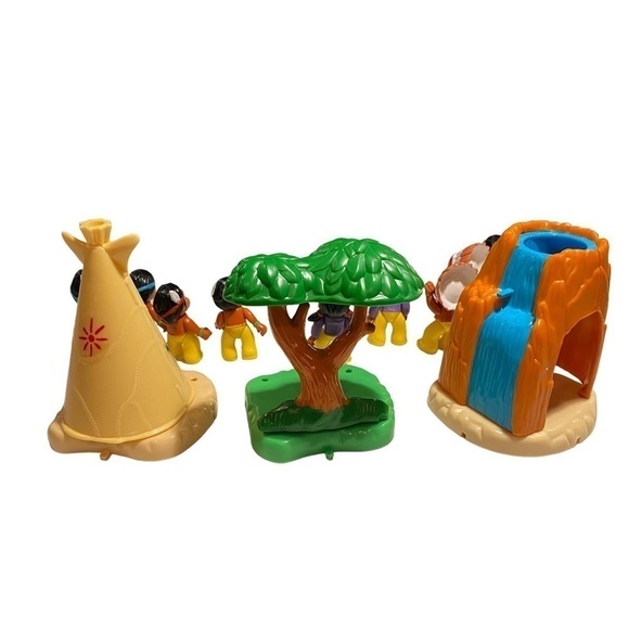 1995 Talentoy Itzy Bitzy Posable Pals Tiny Frontier Village Friends Cake Toppers - Picture 4 of 15